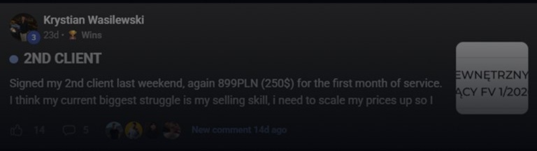 Community win post 11 of 12